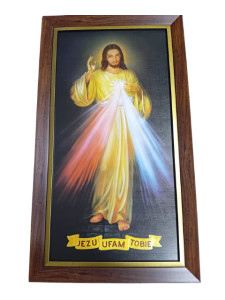 Obraz Jezus Miłosierny Krakowski 80 x 45 cm