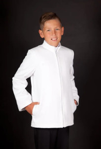 Softshell Biały Chłopięcy