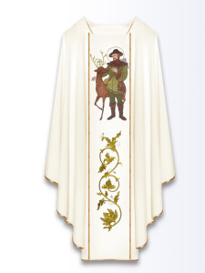 Ornat z wizerunkiem św. Huberta