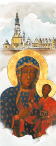 Baner Matka Boża Częstochowska, 75 x 200 cm