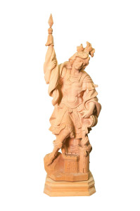 Święty Florian, rzeźba drewniana, wysokość 45 cm