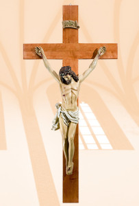 Korpus Chrystusa 80 cm na krzyżu, 125x60