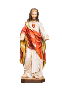 Serce Jezusa, rzeźba drewniana, wysokość 60 cm