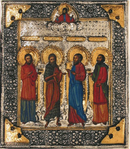 Ikona Czterech Męczenników - Kosmy, Damiana, Leontija i Anfima