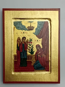 Ikona bizantyjska - Zwiastowanie NMP, 18 x 14 cm