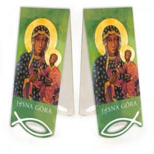 Matka Boża Częstochowska - Zakładka papierowa z magnesem 