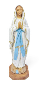 Figurka Matka Boża z Lourdes (nietłukąca), wysokość 15 cm