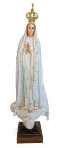 Figura żywiczna Matki Bożej Fatimskiej, wysokość 70 cm