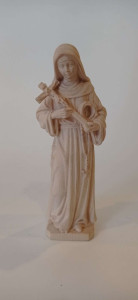 Figura Św. Rita , rzeźba drewniana, wysokość 15 cm  