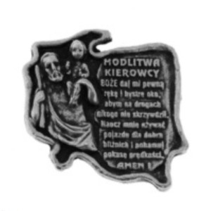 Plakietka samoprzylepna - św. Krzysztof