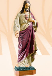 Figura Serce Pana Jezusa, 120 cm
