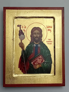 Ikona bizantyjska - św. Jakub, 23,5 x 18 cm