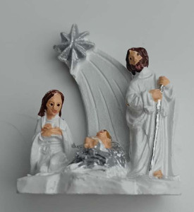 Szopka bożonarodzeniowa - Św. Rodzina, 3,5 cm 