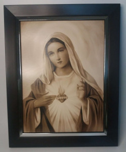 Obraz w ramie Niepokalane Serce Najświętszej Maryi Panny, 38 x 48 cm