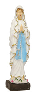 Figurka Madonna z Lourdes (nietłukąca), wysokość 15 cm