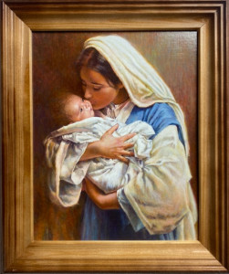 Obraz w ramie - Matka Boska z Dzieciątkiem
