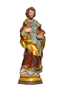 Święty Józef, rzeźba drewniana, wysokość 85 cm