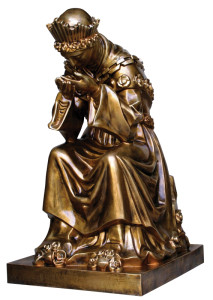 Figura Matki Bożej Saletyńskiej, laminowana, materiał żywiczny, wysokość 126 cm
