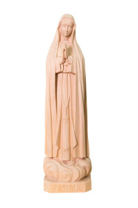 Madonna Fatimska, rzeźba drewniana, wysokość 40 cm