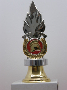 Zwieńczenie strażackie, głowica do sztandaru - logo strażackie