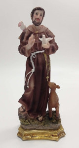 Figurka - Św. Franciszek z Asyżu, wysokość 19 cm
