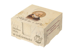 Św. Ojciec Pio - Boże Ziarno - notes biurkowy z sentencjami