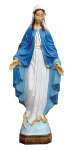 Figura Matki Bożej Niepokalanej, materiał żywiczny, wysokość 80 cm