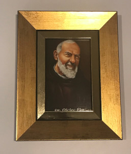 Obraz w ramie Święty  Ojciec Pio, 18 x 23 cm