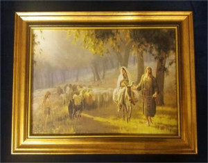 Obraz w ramie Droga do Betlejem 38,5x48,5cm