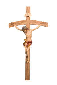 Krzyż z pasyjką, rzeźba drewniana