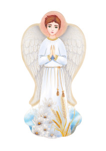 Ikona Anioł Stróż dla chłopca na Pierwszą Komunię Świętą