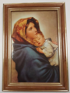 Obraz w ramie Matka Z Dzieckiem 12,5 x 17,5 cm