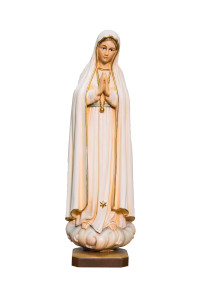 Madonna Fatimska, rzeźba drewniana, wysokość 30 cm