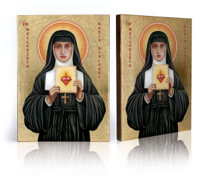 Ikona religijna Święta Małgorzata Maria Alacoque