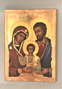 Ikona Świętej Rodziny 19cm x 14 cm