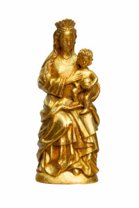 Madonna, rzeźba drewniana, wysokość 49 cm