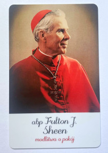 Obrazek plastikowy Fulton Sheen - modlitwa o pokój