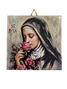 Obrazek ceramiczny Święta Rita 10x10 cm lub 15x15 cm 