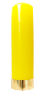 świeca ołtarzowa żółta ze złotym pasem 230x60