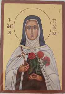 Ikona bizantyjska - św. Teresa, 9 x 12,5 cm