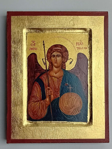 Ikona bizantyjska - Archanioł Michał, 31 x 24 cm