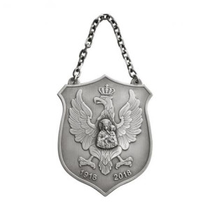 Jubileuszowy Ryngraf srebrny z Orłem 100 - lecie Odzyskania Niepodległości 