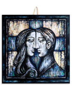 Obrazek ceramiczny małżeństwo 10x10 cm lub 15x15 cm 