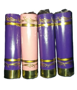 Zestaw świec adwentowych - olejowe, pięknie malowane 