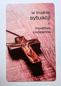 Obrazek plastikowy Modlitwa w trudnej sytuacji 
