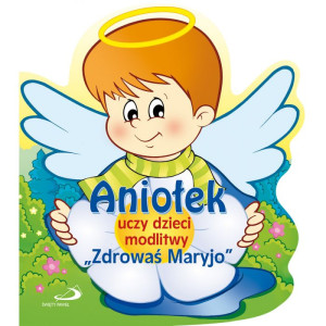 Aniołek uczy dzieci modlitwy "Zdrowaś Maryjo"