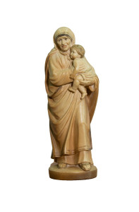 Święta Teresa z Kalkuty, rzeźba drewniana, wysokość 20 cm
