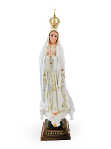Figura żywiczna Matki Bożej Fatimskiej, wysokość 27 cm