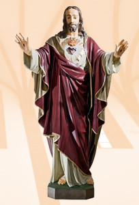 Figura Serce Pana Jezusa, wysokość 172 cm