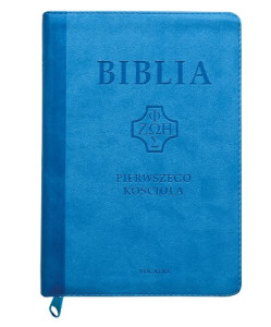 Biblia Pierwszego Kościoła, błękitna z paginatorami i suwakiem 